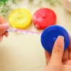 Candy-colored plastic telescopic tape measure, 1.5-meter soft leather tape measure, cute mini round tape measure Specification image